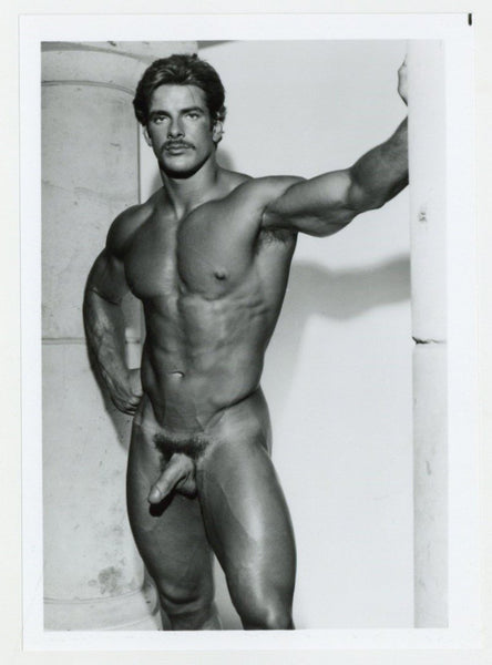 Cal Sinclair Colt Studio Tanned Hunk Moustache 1980 Jim French 5x7 Gay Beefcake Photo J13802