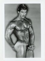 Cal Sinclair Colt Studio Serious Stare Tanned Tan Lines Beefcake 1980 Jim French 5x7 Gay Physique Photo J13807