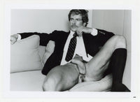 Cal Sinclair Colt Studio Serious Jacket & Tie Intense Stare 1980 Jim French 5x7 Gay Physique Photo J13812