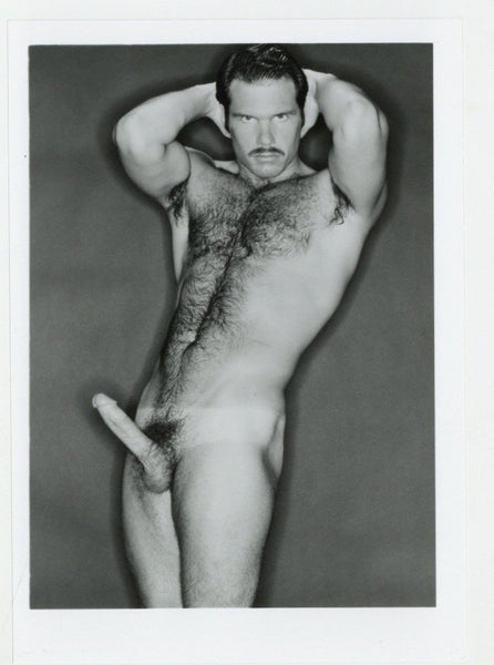 Hairy Beefcake Hunk Erect Colt Studio Original 1988 Jim French 5x7 Gay Physique Photo J13816