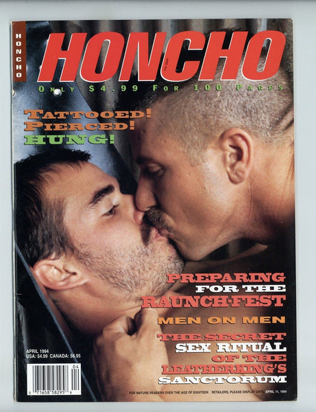 Honcho 1994 Jim Wigler, Roberto Roma, Leathermen 100pgs Modernismo Publications Gay Magazine M34800