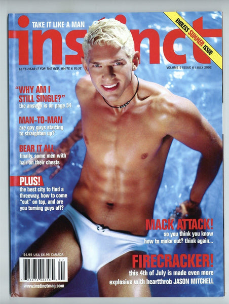 Instinct 2002 Jason Mitchell 90pgs Raymond Vino Underwear Gay Pinup Magazine M33830