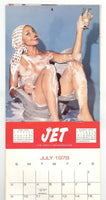 Jet Magazine 1978 Pinup Calendar Beautiful African American Women Nude Black Ebony Females 28pgs Johnson Publishing M35573