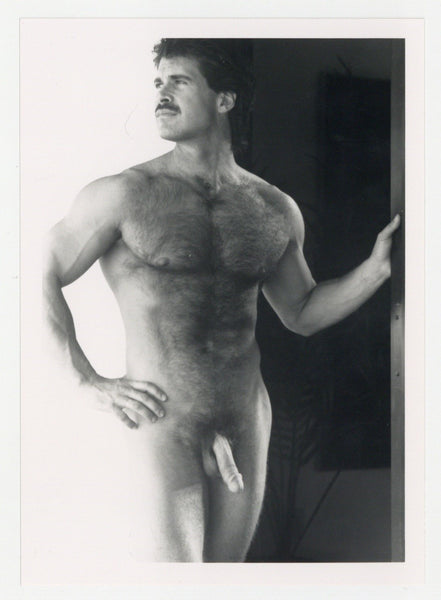 Mark Christian 1989 Sexy Stare Colt Studio 5x7 Jim French Gay Beefcake Hairy Chest Photo J13867