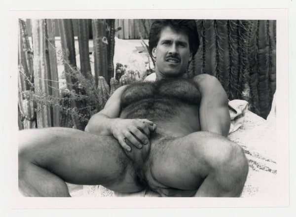 Mark Christian 1989 Moustache Handsome Hunk Colt Studio 5x7 Jim French Gay Beefcake Hairy Chest Photo J13868