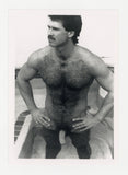 Mark Christian 1989 Sexy Stare Colt Studio 5x7 Jim French Gay Beefcake Hairy Chest Photo J13869