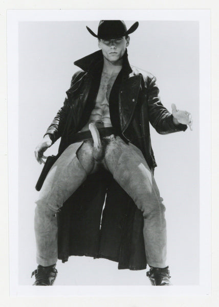 Chris Ingram /Francois Papillon Colt Studio Bad Boy Cowboy Chaps Beefcake 1986 Jim French Nude 5x7 Gay Photo J13880