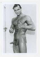 Chris Ingram /Francois Papillon Colt Studio Showering Wet Beefcake 1986 Jim French Nude 5x7 Gay Photo J13881