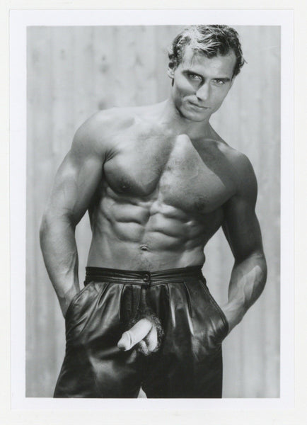 Chris Ingram /Francois Papillon Colt Studio Sexy Flirty Hunk Beefcake 1986 Jim French Nude 5x7 Gay Photo J13882