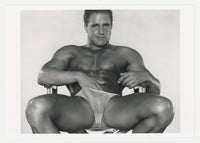 Bud Carlin 1988 Tanned Playful Hunk 5x7 Colt Studio Jim French Beefcake Gay Photo J13887