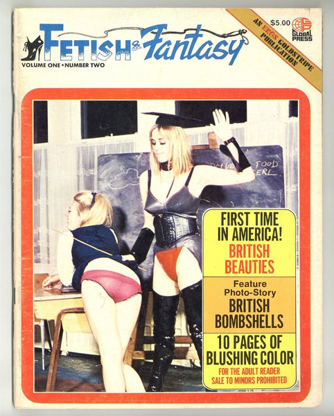 Fetish & Fantasy V1#2 Psychedelic Erotica 1970 Surreal Lesbian Sex Magazine 84pgs Pictorial Prod. Eros Goldstripe M34009