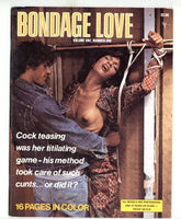 Bondage Love V1#1 Hot Interracial Sadomasochist Couple 1978 Vintage BDSM Pulp Magazine 48pgs LDL Pub. M34113