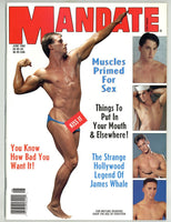 Mandate 1992 James Whale, Maxx Studio 98pgs Vintage Physique Beefcake Gay Magazine M34799