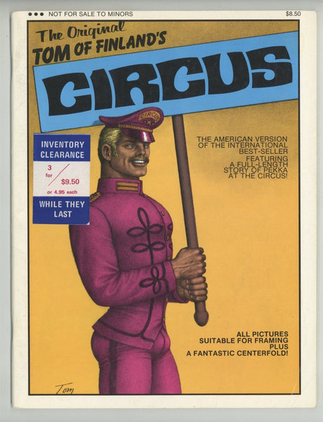 Tom Of Finland's Circus 1977 Gay Comic Graphic Novel 44pgs Marquis Publishing M