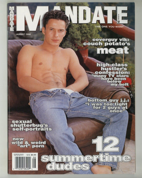 Mandate 2000 Body Prod 100pgs Handsome Beefcake Models Gay Pinup Magazine M35129