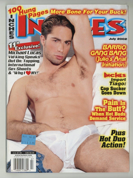 Inches 2002 Michael Lucas, Nick Young, Marco Rochelle, Sean Anderson 100pgs Gay Pinup Magazine M35654