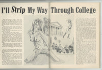 Sensuous Strippers V2#1 Sex Worker Pulp Pictorial 1971 Hairy Unshaven Solo Females 72pgs Pendulum Publ. M35659