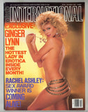 Club International 1986 Ginger Lynn, Rachel Ashley 84pgs w/Sex Tabloid Insert, Paul Raymond Publ. M37978