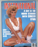 Club International 1987Ginger Lynn, Blondi Bee, Gina Carrera, 84pgs w/Full Newspaper Insert, Paul Raymond Publ. M37975