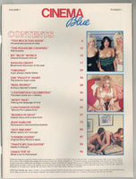 Cinema Blue V1#1 Shauna Grant 11p. Lisa DeLeeuw 1984 Kay Parker, Tiffany Clark 100pgs Hudson Comm. M35919