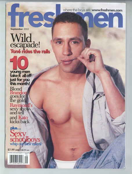 Freshmen 2002 Kato Lee, Raymond Ashton, Tone Martin, Brandon Best 82pgs Liberation Gay Pinup Magazine M36856