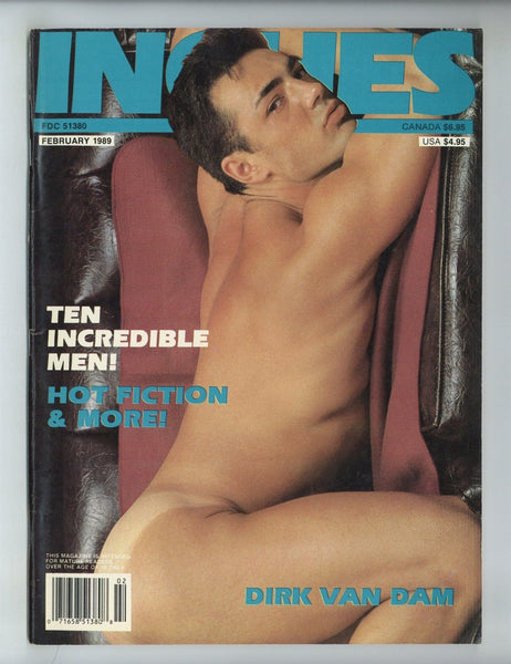 Inches 1989 Dirk Van Dam, Jon King, Jon Erich 100pgs Mavety Media Gay Pinup Magazine M36922