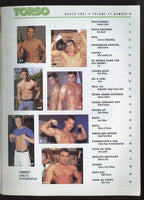 Torso 2001 Tony London, Manuel Colon, Tyler Stone 100pgs Varsity Comm Gay Pinup Magazine M36960