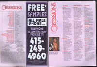 Obsessions 1993 Rob Ivers, Beau Harkins, Adrian Silver, Jon Lake 100pgs GT Publishing Gay Magazine M36969