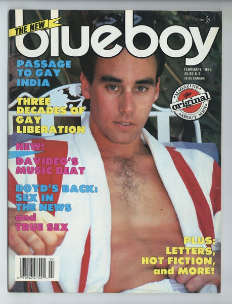 Blueboy V2#1 Feb 1989 Terry, Falcon Studios 100pgs Hauteur Pub Gay Pinup Magazine M36971