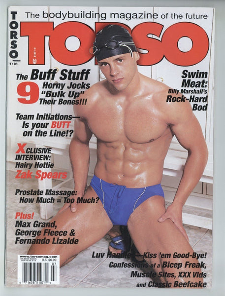 Torso 2001 Max Grand, George Fleece, Fernando Lizaled 98pgs Varsity Comm. Gay Beefcake Magazine M36184