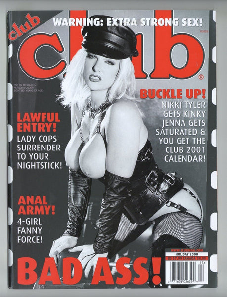 Club Magazine 2000 Nikki Tyler, Jenna Jameson 180pgs Oversized Magazine, Explicit Female Sex, Paragon Publishing M35693