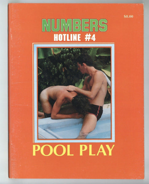 Numbers Hotline #4 Poolplay 1981 Loving Homoerotic Pictorials 48pgs NH Pub. Miami Sensual Gay Magazine M35741