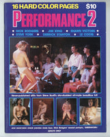 Performance 2 Nick Rodgers, Jim King, Shawn Victors, Steve York, 1982 Derrick Stranton, Le Cocq 48pgs Steve Scott Gay Film Magazine M35885