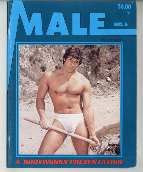 Male #6 Bill Thompson, Ty Arthur 1979 Gay Pictorial Magazine 48pgs Bodyworks Studio, LDL Publ. M37757