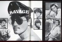 Savage 1978 Carlo, Steve, Georgio 48pgs Quality Gay Pinup Magazine, LeSalon Publ. M37766