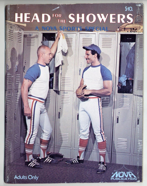 Head For The Showers 1979 John Towers, Clay Russell 52pgs Gay Baseball Sports Jock Pictorial, Nova Pub. M36629