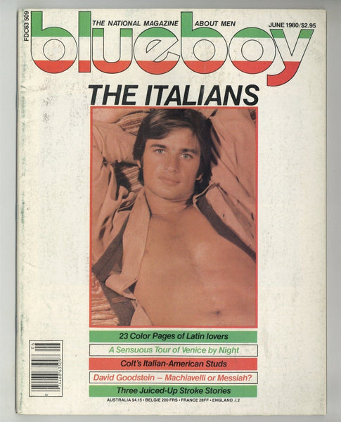 Blueboy 1980 The Italians Giancarlo Cover, Johnny Falco, Hank Ditmar Colt Studio 96pgs Gay Magazine M37208