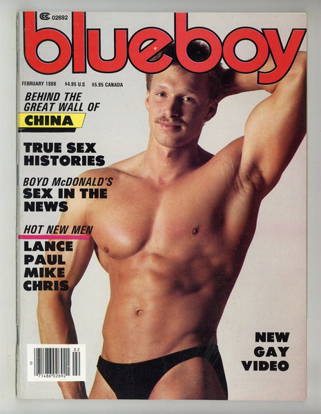 Blueboy 1988 Falcon Studio Chris Thompson 100pgs Vintage Gay Pinups Magazine M37708