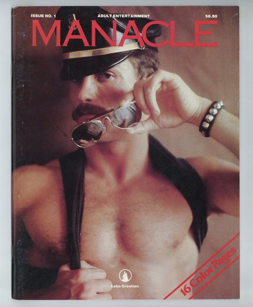 Manacle Magazine #1 Ed Collins, Ryan Reeves 1981 Lobo Studios 48pgs Leathermen BDSM Leather Le Salon Pub. M36348