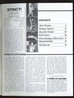 Strict! V1#2 BDSM 1982 Sex Slaves 48pgs House Of Milan, HOM Rope Bondage Magazine M37129
