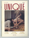 Unique V1#2 Andrea Paladucci, Joyce Gibson, Joyce Mandell Oral Annie 1978 Vintage Porno Magazine 64pgs Distra Publ. M36525
