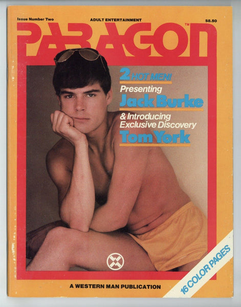 Paragon V1#2 Jack Burke, Tom York 1980 Western Man Publ. 48pgs Gay Pinup Magazine M36479