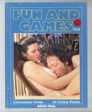 Fun And Games 1978 Classy Buxom Brunette 36pgs Hard Sex Pictorial Magazine, Connoisseur Publ. M37290