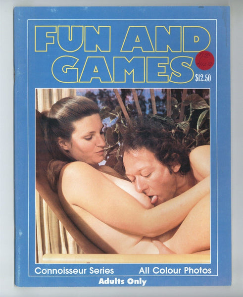 Fun And Games 1978 Classy Buxom Brunette 36pgs Hard Sex Pictorial Magazine, Connoisseur Publ. M37290
