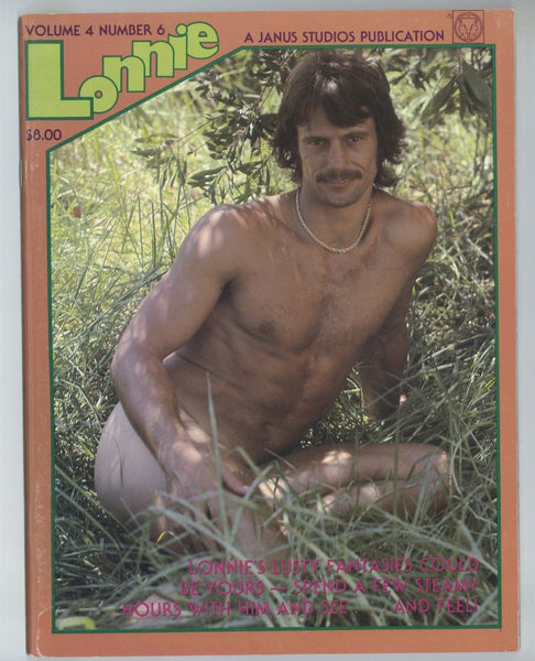 Janus V4#6 Lonnie, Long Hair Outdoorsman 1980 Romantic Gay Pictorial Magazine 48pgs Janus Studios, NYC M36844