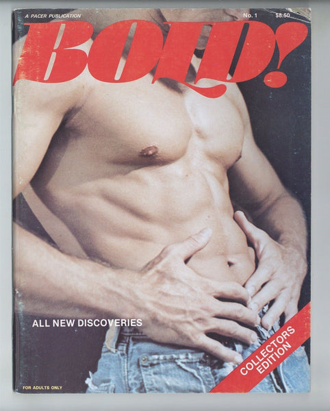 Bold! #1 Buff Athletic Physique Men 1978 Vintage Gay Male Pinup Magazine 52pgs Pacer Publ. Beverly Hills M36926