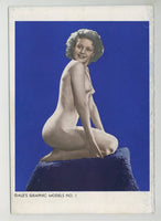 Gale's Graphic Models #1 Figure Photography 1950 Female Art 40pgs Pinup Magazine M36759