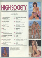 High Society 1986 Jeannette Littledove 7p, Krista Lane 100pgs Adult Film Stars HS Publ. M36991