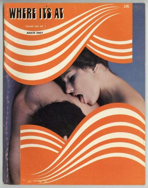 Where It's At V1#1 Beat Generation Psychedelic Smut, Blaxploitation Erotica 1970 Uschi Digard, Joyce Gibson Mandell 64pgs Command Publ. M36968