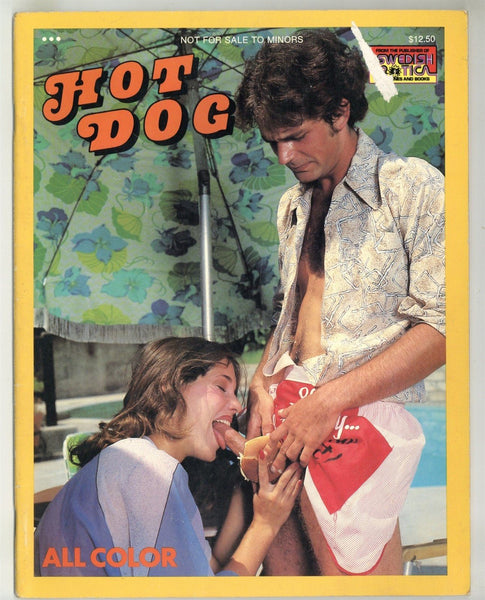 Hot Dog 1980 Becky Savage  & Brad Edwards 36pg Quality Porn Magazine, Swedish Erotica / Marquis Publ. M37113